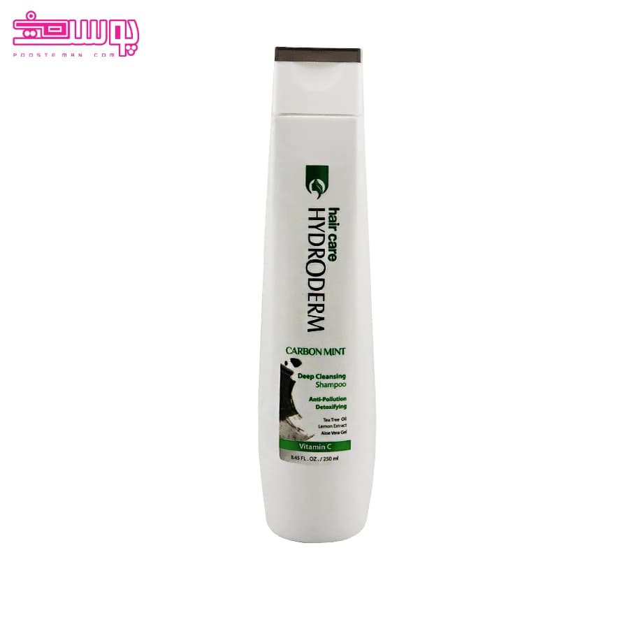 شامپو پاک کننده قوی زغال و نعناع هیدرودرم حجم 250ml
