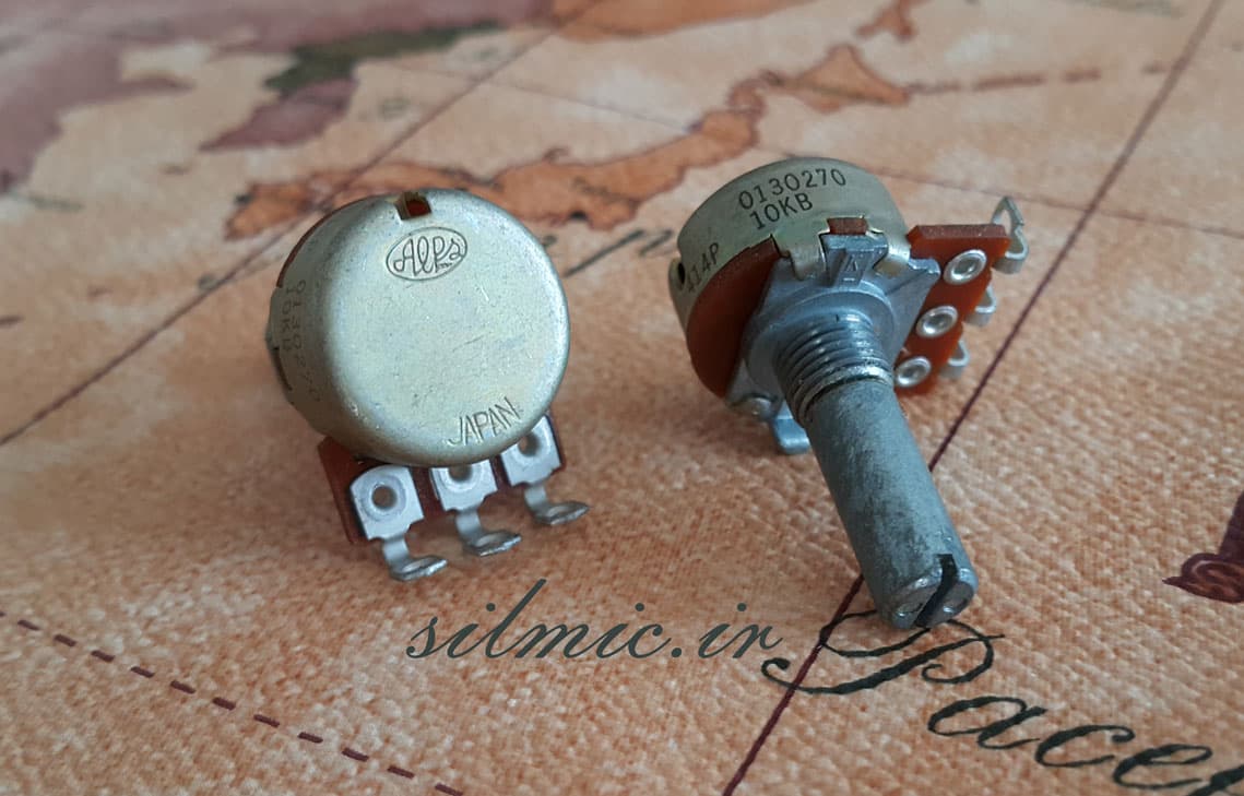 ولوم 10 کیلو اهم تک ALPS ژاپن دسته بلند نوع خطی سری RK1631110TNP — تصویر ۲