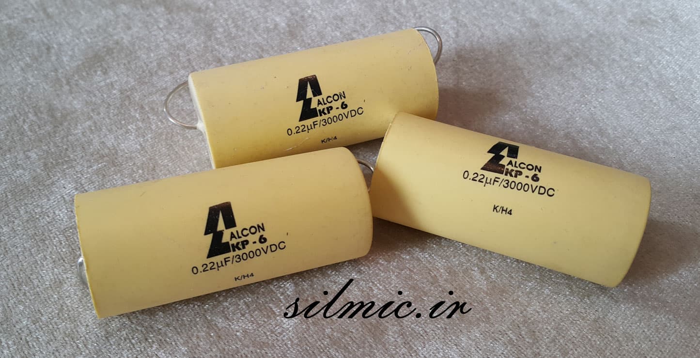 خازن اسنابر 220 نانو فاراد 3000 ولت 3 کیلو ولت ساخت ALCON از نوع KP6 — تصویر ۲