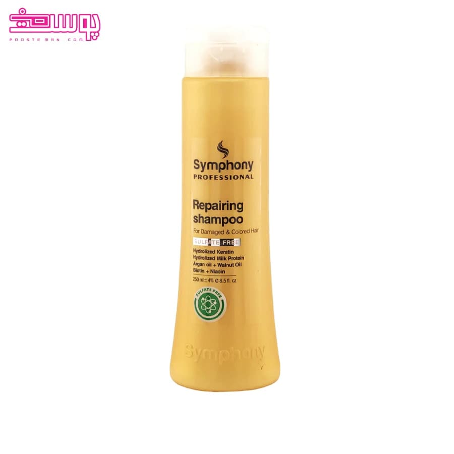 شامپو ترمیم کننده و تقویت کننده مو سیمفونی حجم 250ml