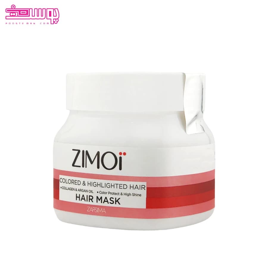 ماسک موی رنگ شده و هایلایت شده زی موی حجم 250ml — تصویر ۳