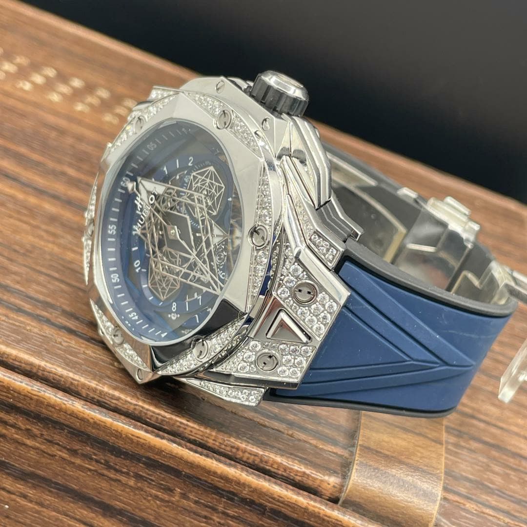 ساعت مردانه نگین دار هابلو بیگ بنگ Hublot — تصویر ۳