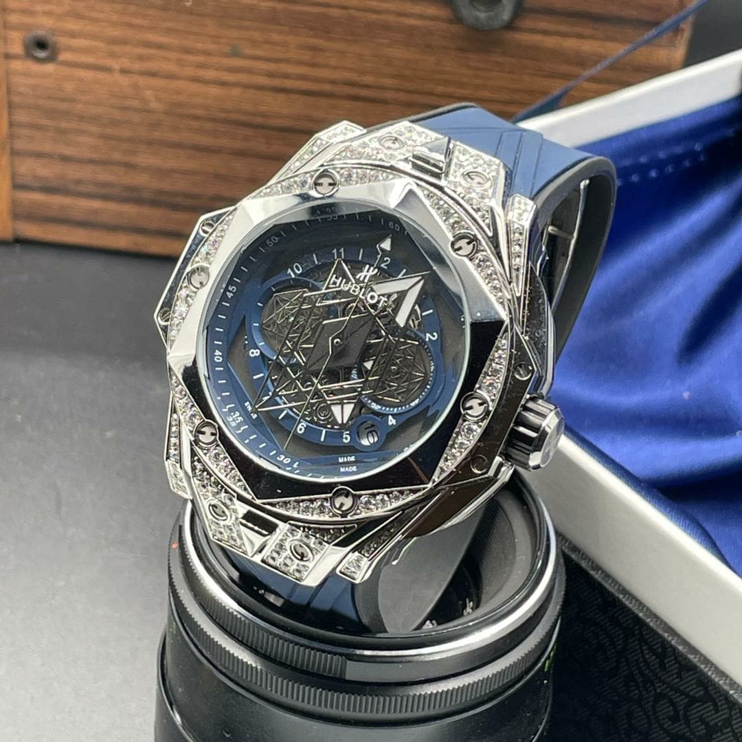 ساعت مردانه نگین دار هابلو بیگ بنگ Hublot