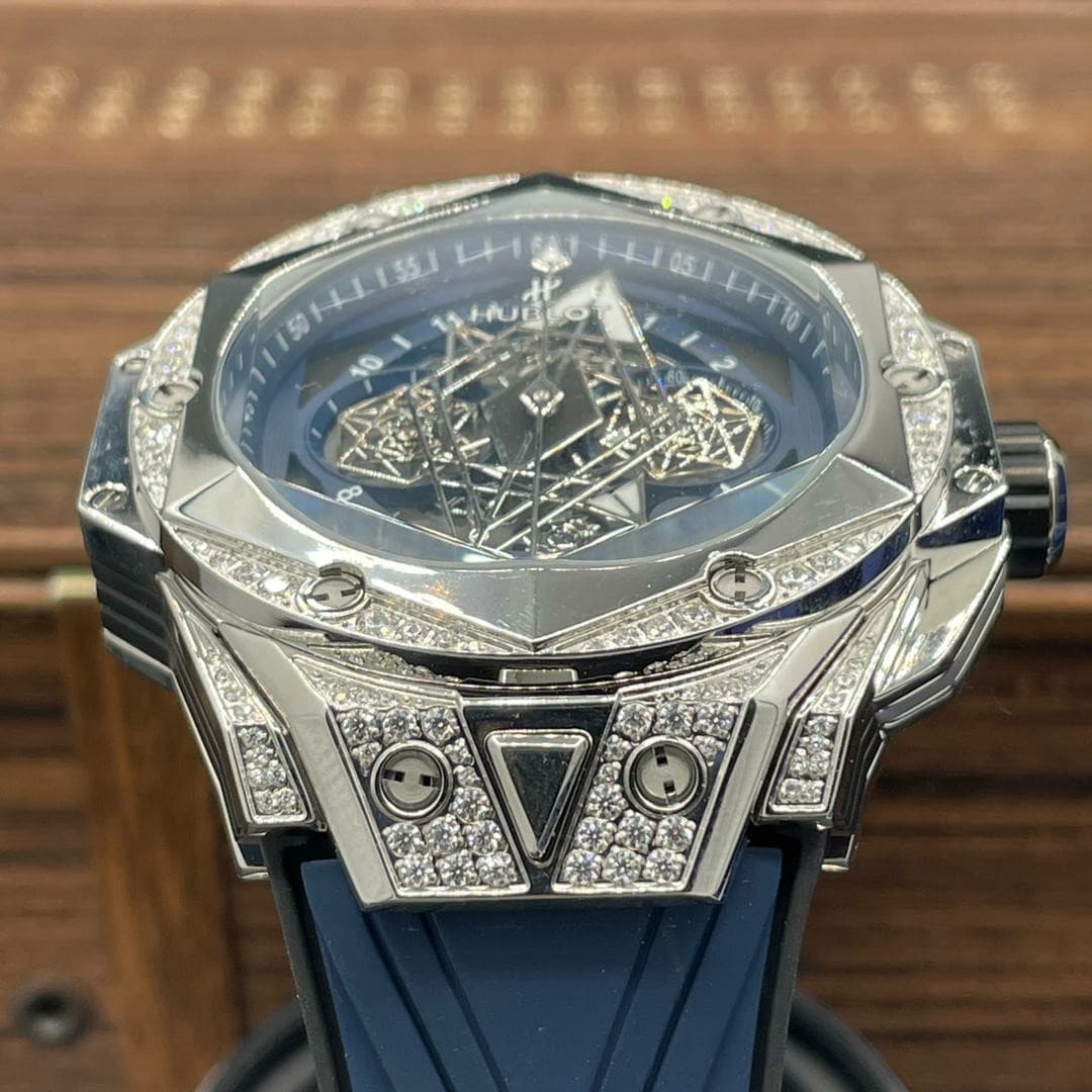 ساعت مردانه نگین دار هابلو بیگ بنگ Hublot — تصویر ۴