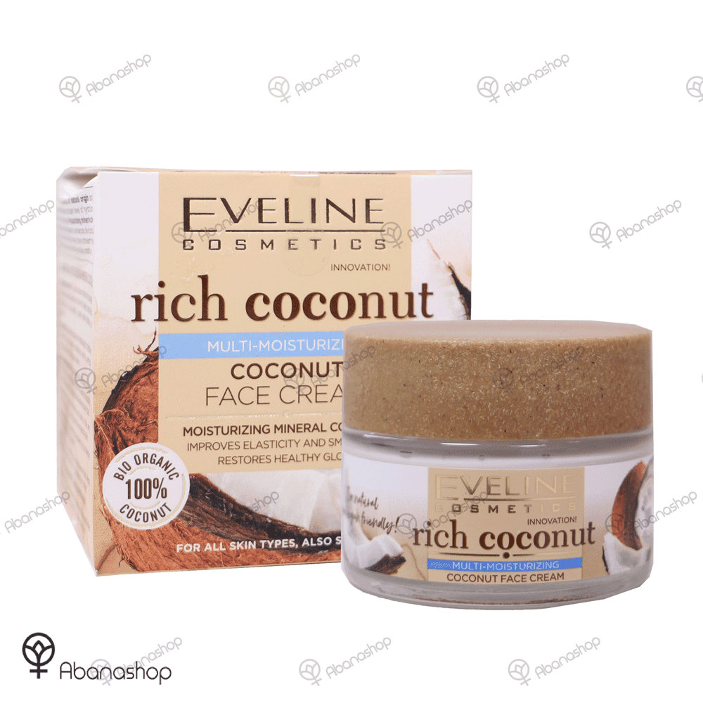 کرم آبرسان نارگیل ریچ کوکونات اولاین Rich Coconut Eveline
