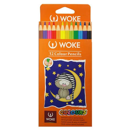 مداد رنگی 12 رنگ وک WOKE مدل colours — تصویر ۲
