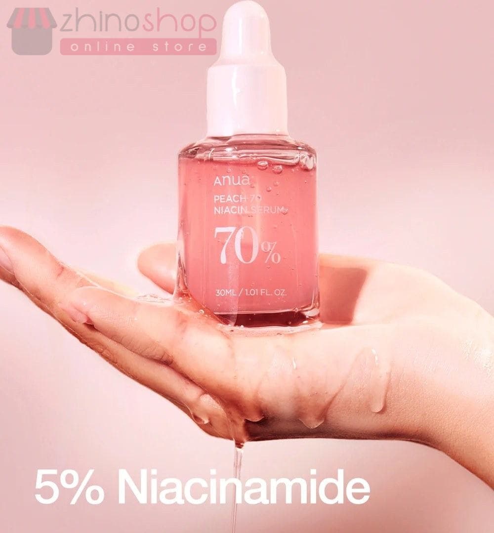 سرم روشن کننده نیاسینامید آنوا %70حاوی عصاره هلو 30ml — تصویر ۴
