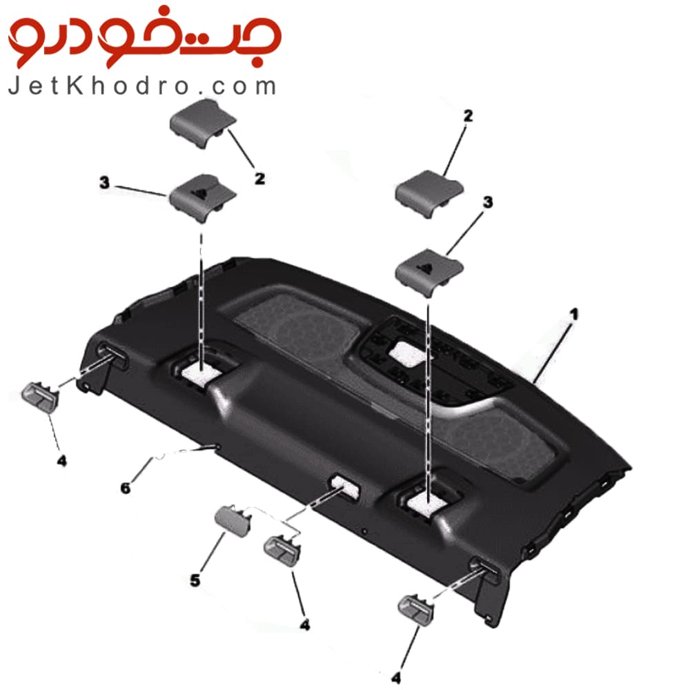 قاب کمربند طاقچه عقب تارا سمت راست — تصویر ۳