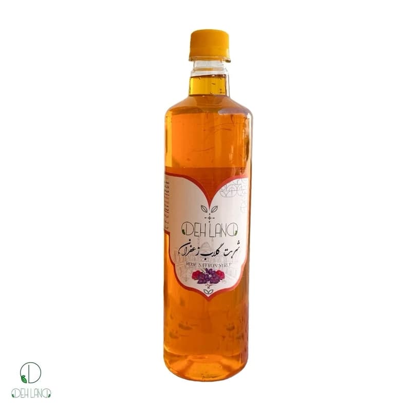 شربت گلاب زعفران طبیعی دهلند- 700 گرم