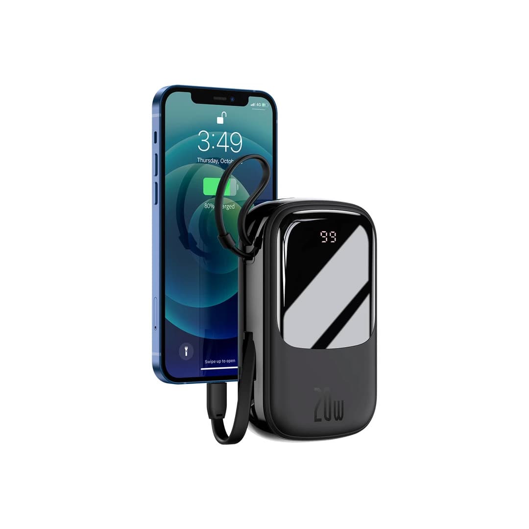 پاوربانک بیسوس مدل PPQD-B01 15w ظرفیت ۱۰۰۰۰ میلی آمپر ساعت — تصویر ۳