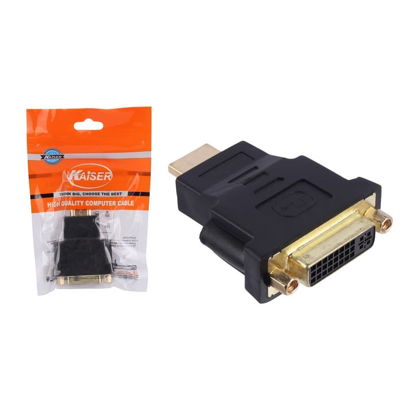 تبدیل HDMI نری به DVI مادگی Kaiser 24+5
