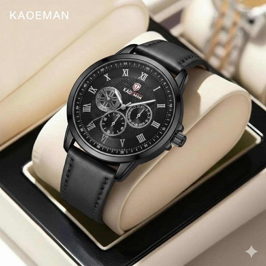 ساعت مردانه سه موتوره برند KADEMAN کد 2271 — تصویر ۴