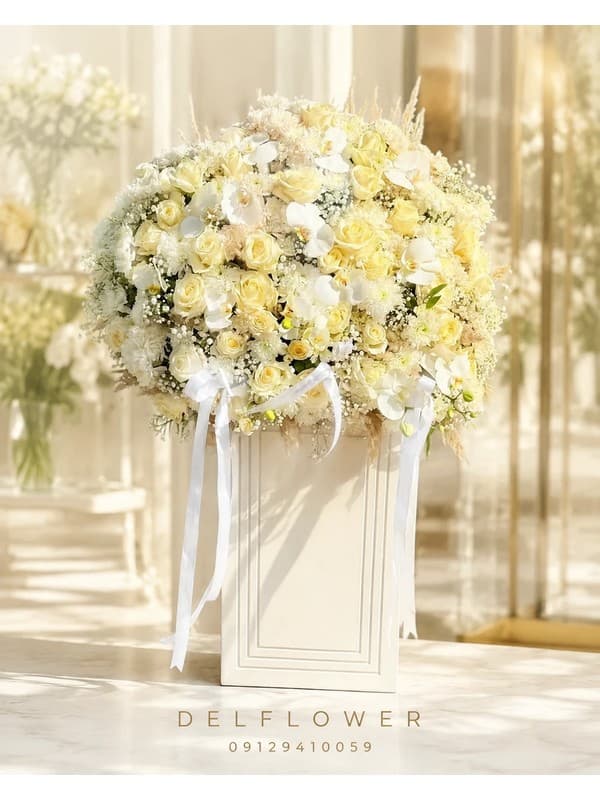گل برای ورودی سالن زیبایی