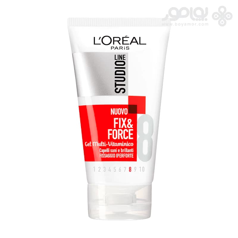 ژل مو نگهدارنده لورال استودیو لاین مدل FIX & FORCE شماره 8
