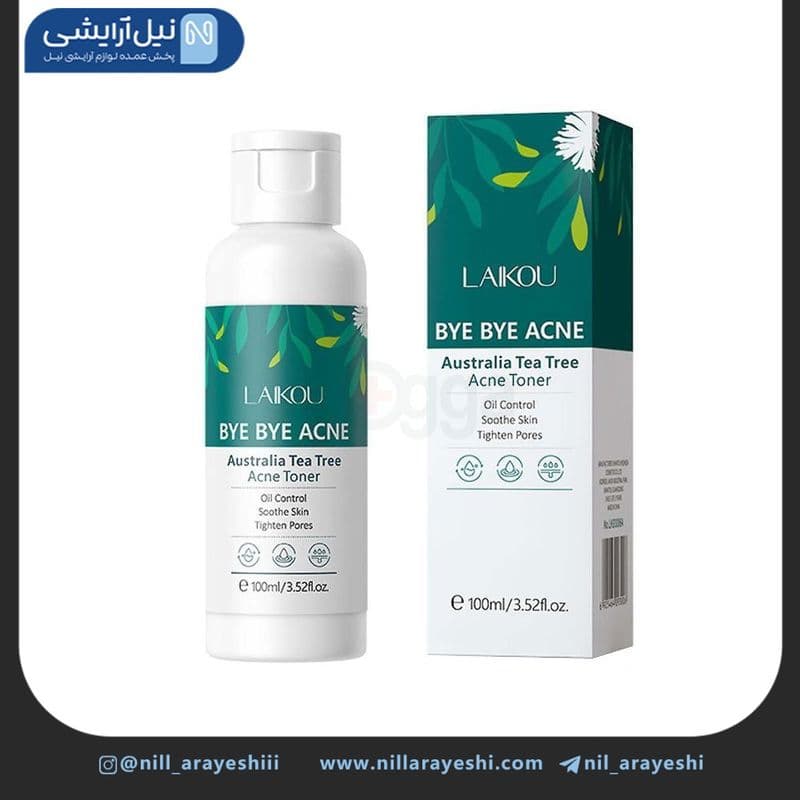 تونر صورت ضد جوش و آکنه درخت چای لایکو 100 میل کد Lk93006a