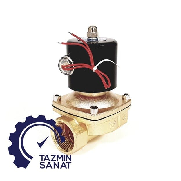 شیر برقی یونیدی – شیر برقی آب برنجی UNI-D سایز 1/2 اینچ