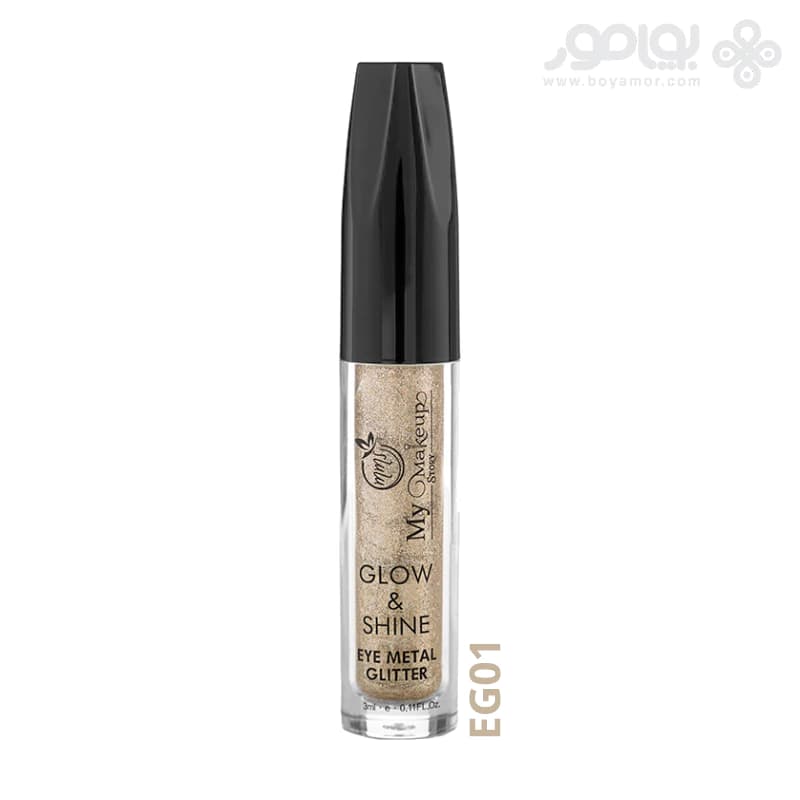 سایه مایع شاین مای میکاپ استوری مدل GLOW & SHINE شماره EG01