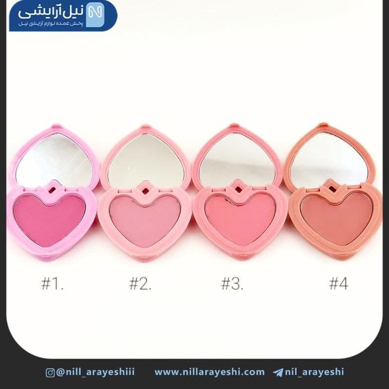 رژ لب و رژگونه کوشنی قلبی گالف گرل کد Gp147 — تصویر ۲