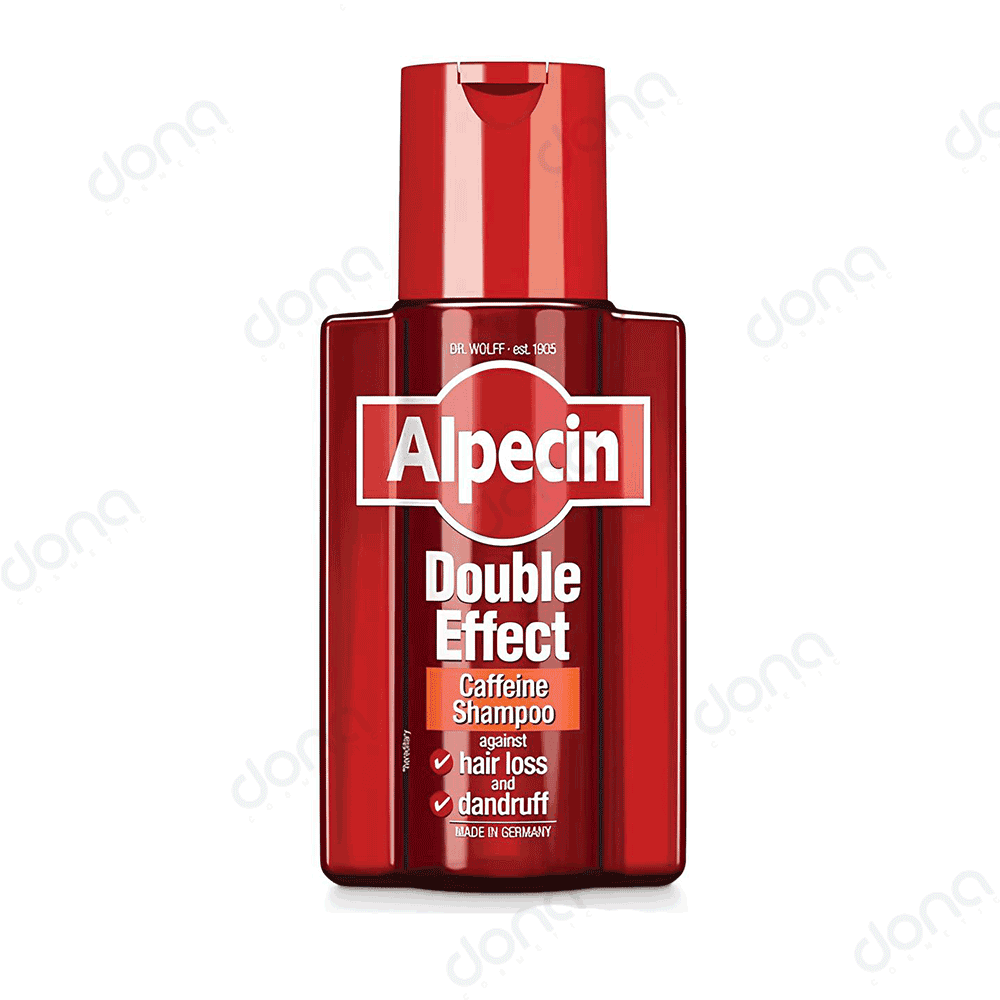 شامپو کافئین ضد ریزش و شوره Double Effect آلپسین