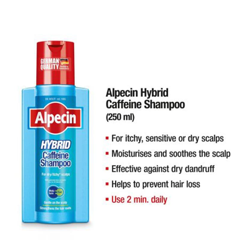 شامپو کافئین Hybrid Sensitive آلپسین — تصویر ۶