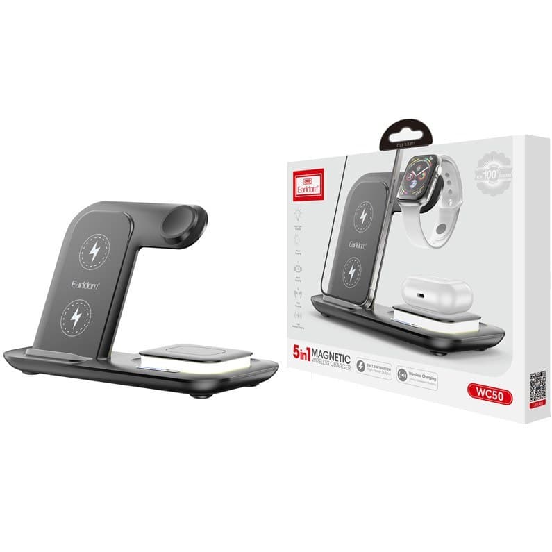 شارژر بی سیم و چراغ رومیزی Earldom ET-WC50 15W — تصویر ۷