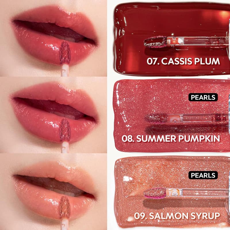 تینت لب تیر تیر مدل WATERISM GLOW شماره 09 رنگ SALMON SYRU — تصویر ۲
