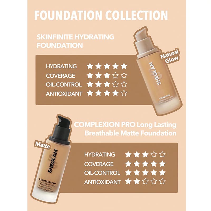 کرم پودر آبرسان شیگلم مدل SKINFINITE رنگ WARM VANILLA حجم 30 میل — تصویر ۸