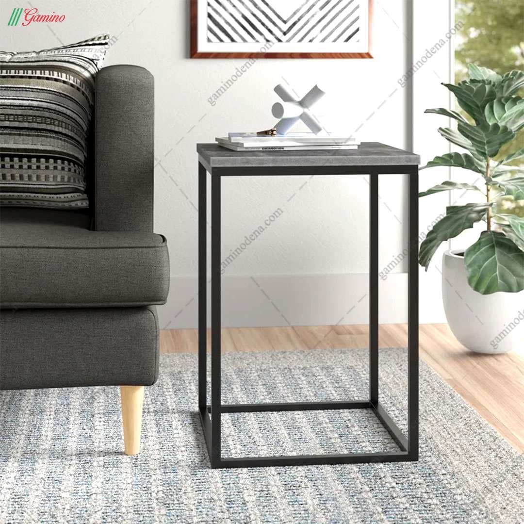 میز کنار مبلی فلزی مدل آدین — تصویر ۲