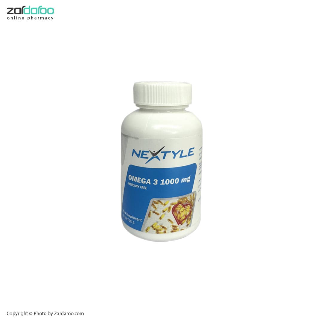 کپسول نرم ژلاتینی امگا 3 1000میلی گرم 60 عددی نکستایل Nextyle