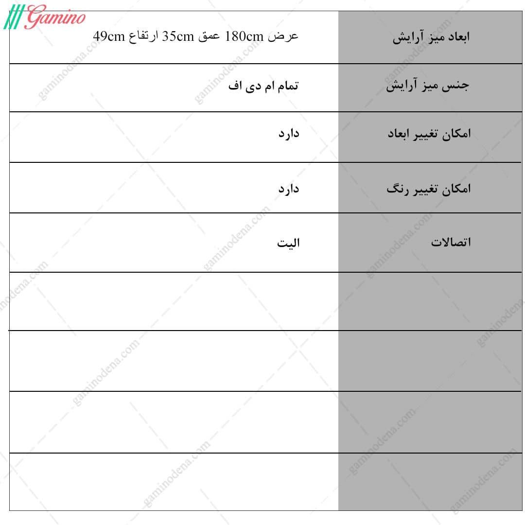 میز تلویزیون مدرن جادار مدل کاوه — تصویر ۵