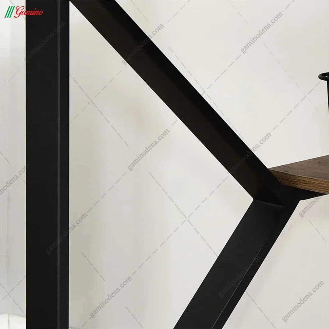 میز تحریر کتابخانه دار چوب و فلز مدل آیه — تصویر ۷