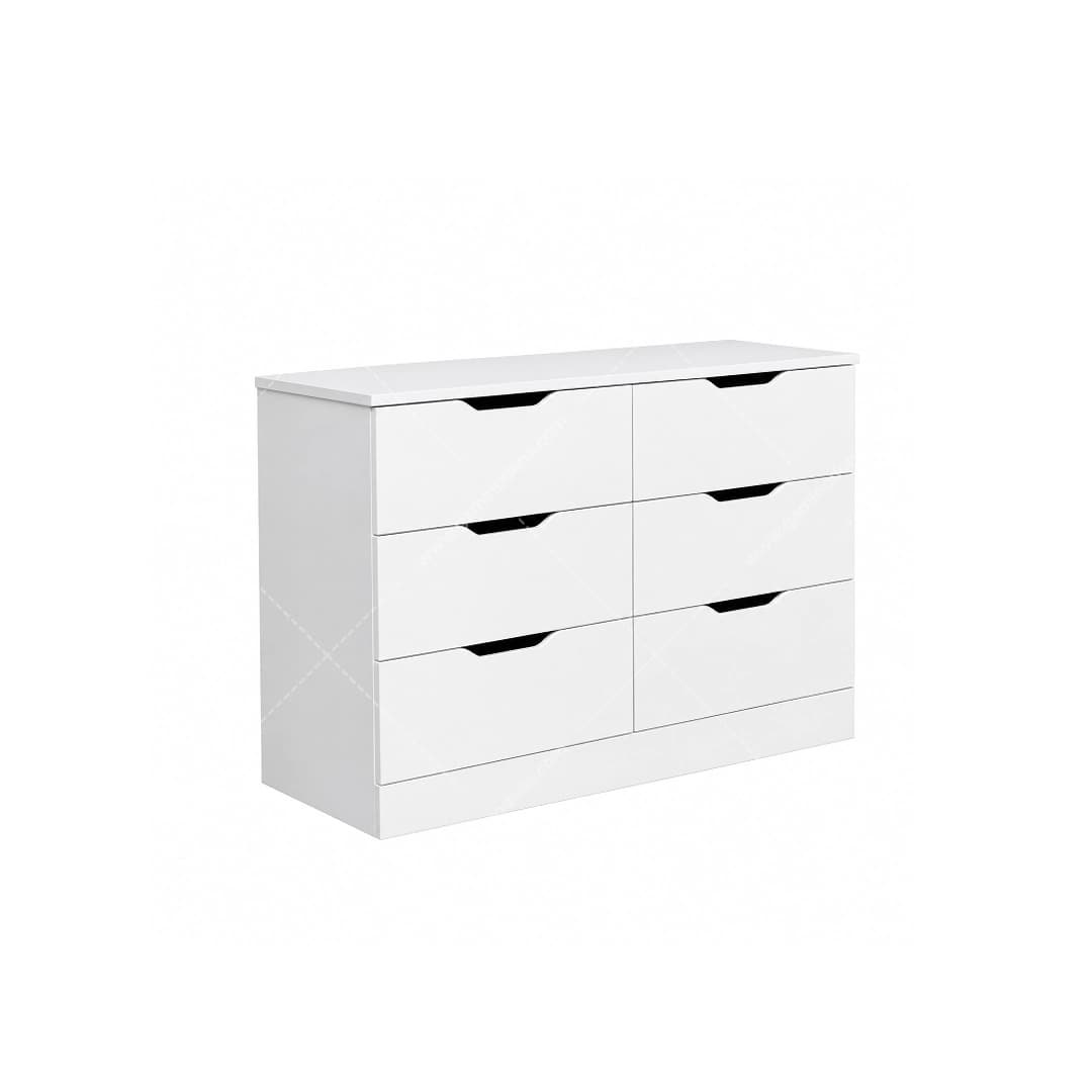 دراور کنسولی سفید 6 کشو انگیزه