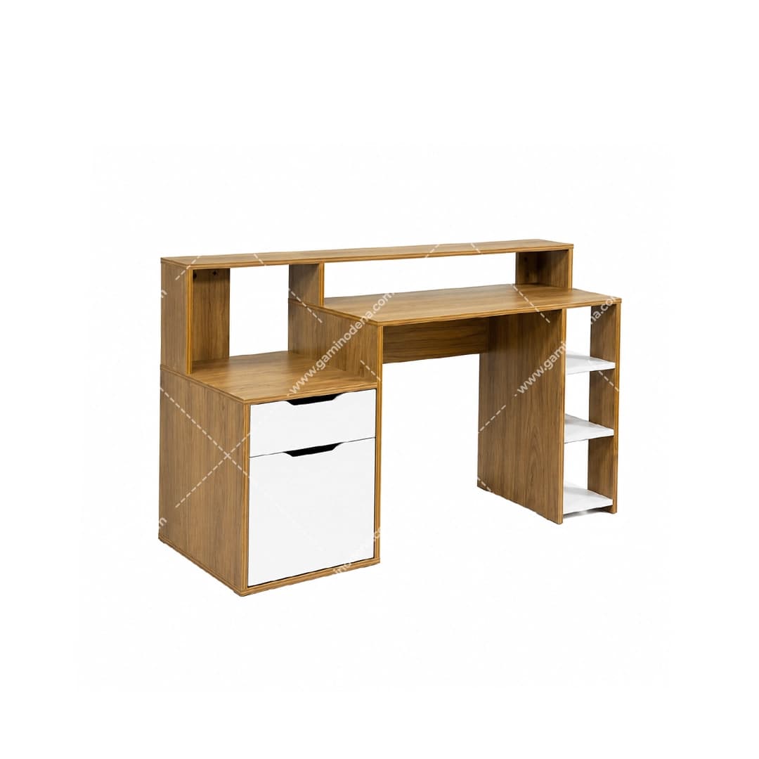 میز تحریر دخترانه کتابخانه دار گیمینگ مدرن مدل فروزش
