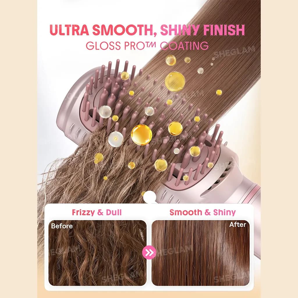 برس صاف کننده و حالت دهنده با هوای گرم شیگلم مدل Blowout Bliss — تصویر ۱۲