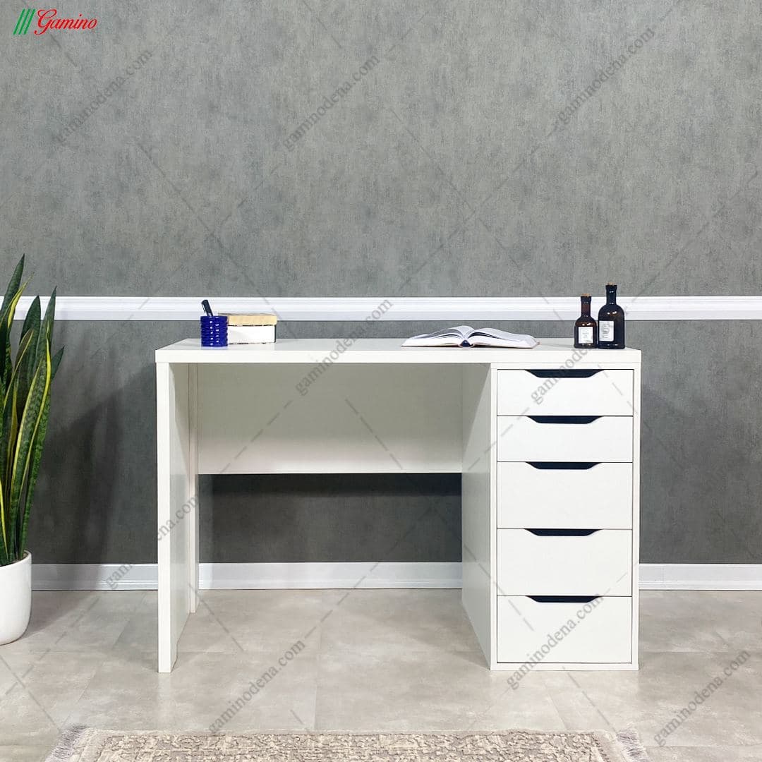 میز تحریر ایکیا کشو دار سفید مدل آژند — تصویر ۲