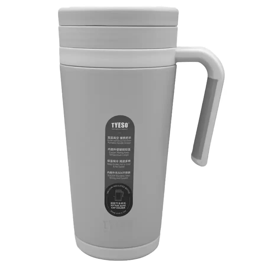 تراول ماگ تایسو مدل TS-8839 گنجایش 500میلی لیتر رنگ طوسی