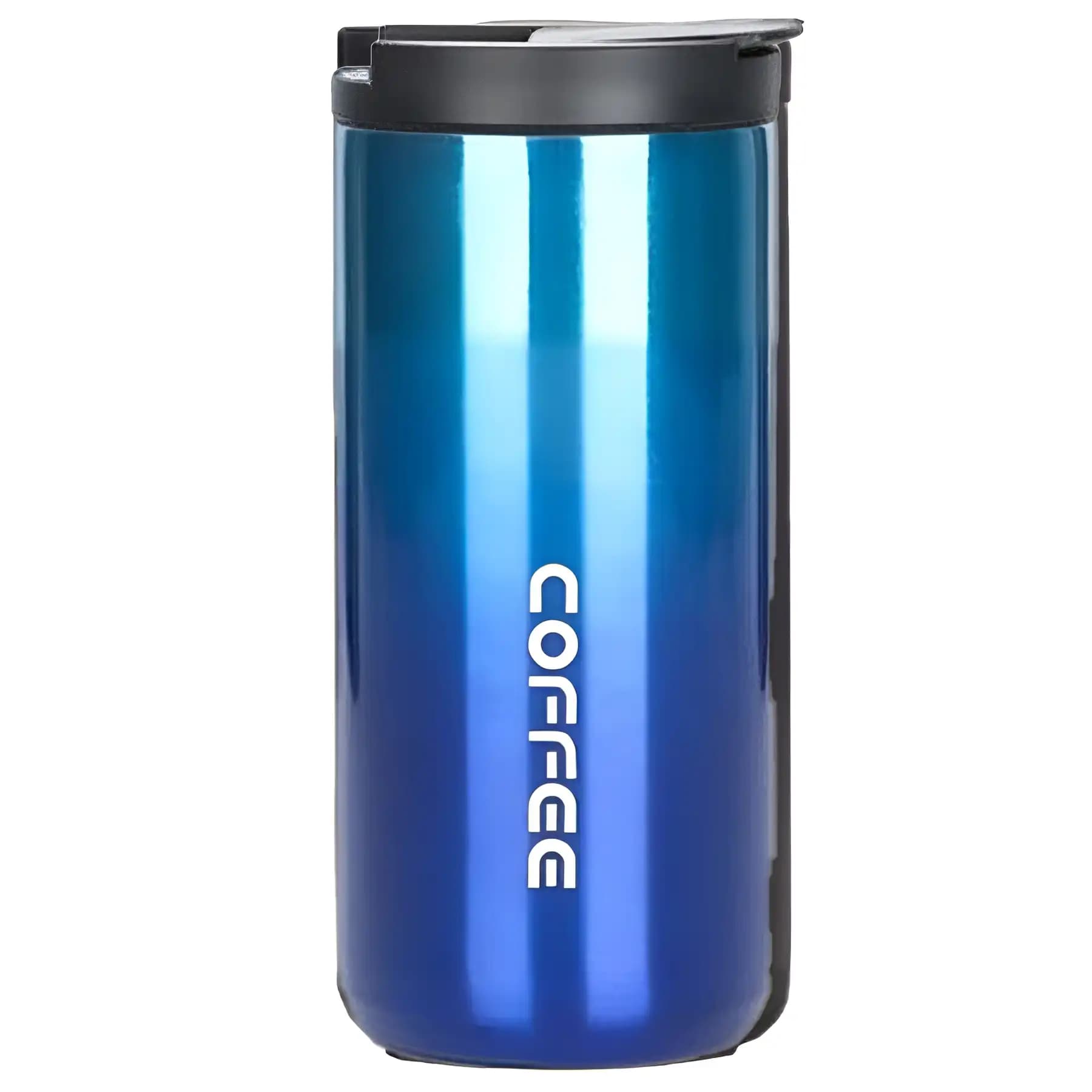 تراول ماگ مدل coffee گنجایش 500میلی لیتر رنگ آبی متالیک