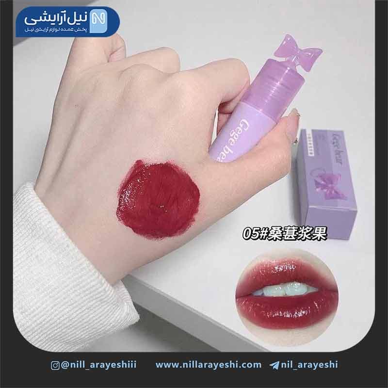 رژ لب خیس درب پاپیونی گگ بیر کد gx1127 ( بدون جعبه ) — تصویر ۷