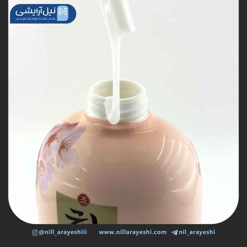 شاور ژل پمپی شکوفه گیلاس هانفن 750 میل ( بدون جعبه ) — تصویر ۴