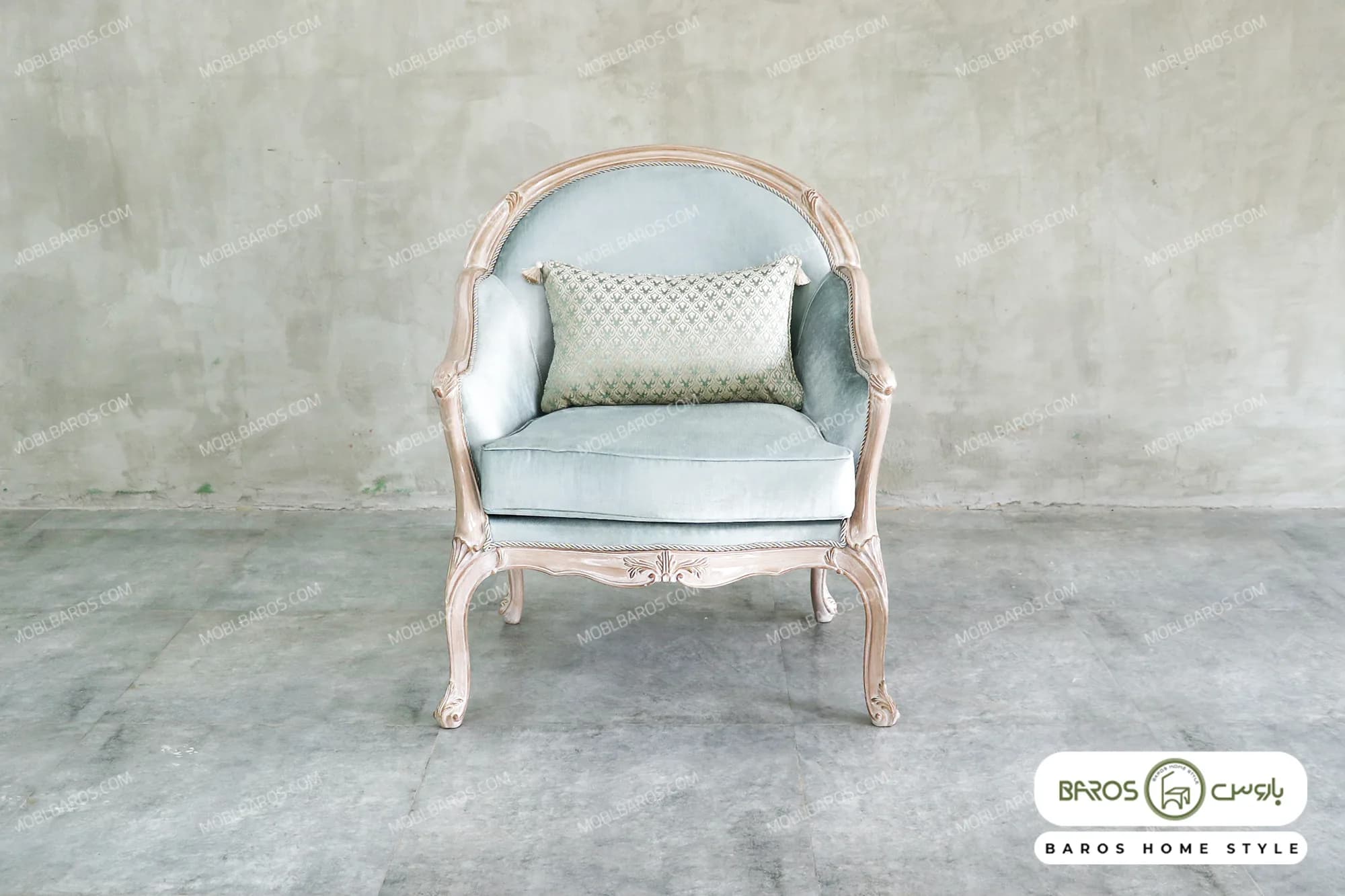 مبل تکنفره نئوکلاسیک جدید ساوین کد ۲ — تصویر ۶