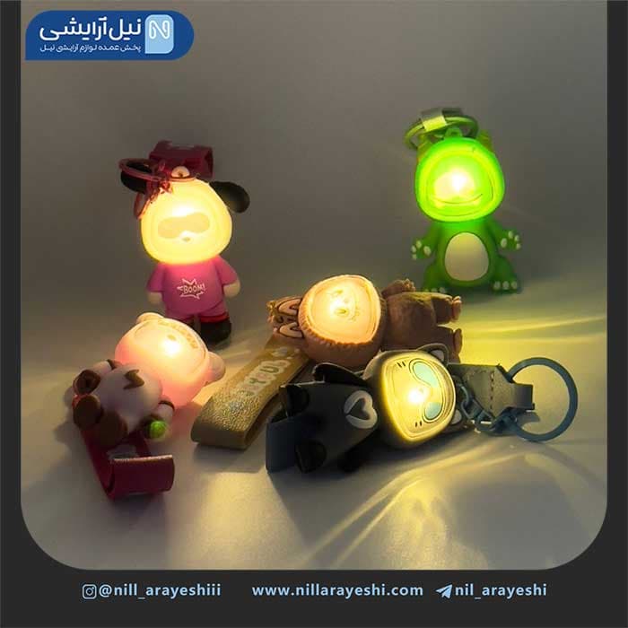 جا کلیدی ( آویز کلید ) فانتزی چراغ دار ( دارای بند ) — تصویر ۳