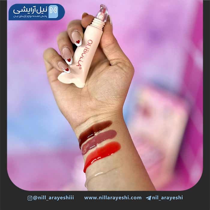 رژ خیس مایع کریستالی تیوپی دو کاره اولی بولا کد LA – L190 — تصویر ۳