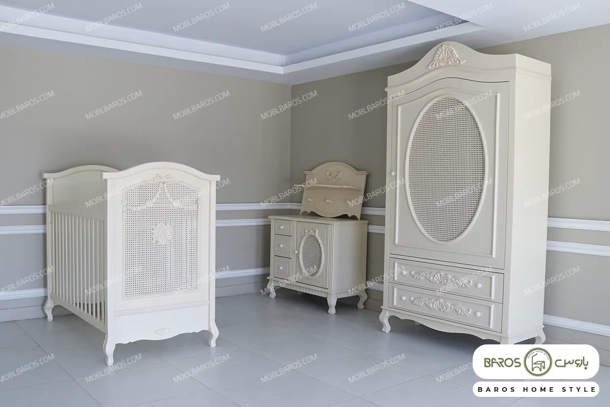سیسمونی نوزاد و کودک رنگ سفید مونیکا