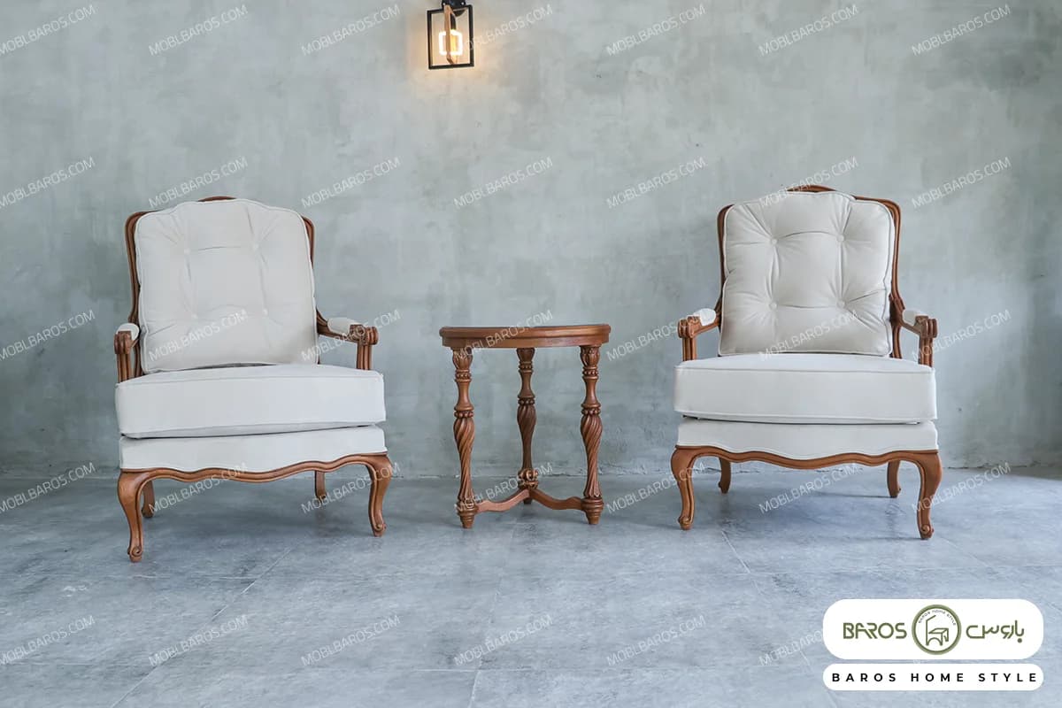 مبل کلاسیک زیبا رومینا و چستر نیکا و فرانسوی — تصویر ۸