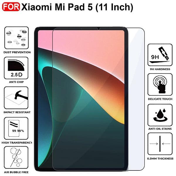 محافظ صفحه تبلت شیائومی Pad 5/5 Pro مدل شیشه ای — تصویر ۲