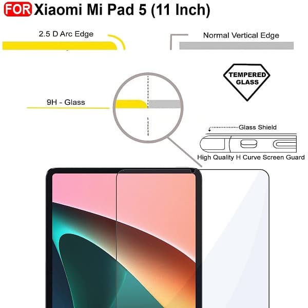 محافظ صفحه تبلت شیائومی Pad 5/5 Pro مدل شیشه ای — تصویر ۳