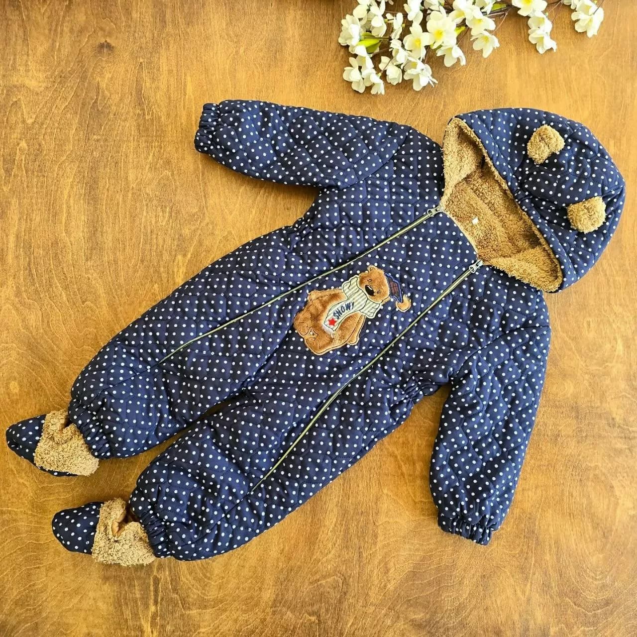 کاپشن سرهمی خالدار سایز ۱ تا ۶ کد ۵۰۵۳ — تصویر ۴