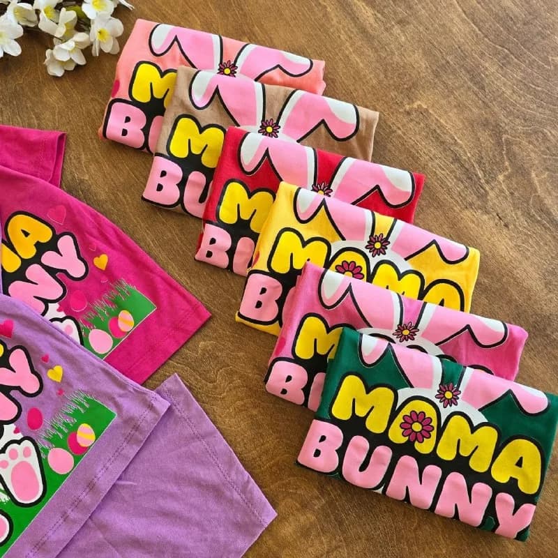 تیشرت شلوارک خرگوش mama bunny سایز ۴۰،۴۵ کد ۵۰۰۵ — تصویر ۳