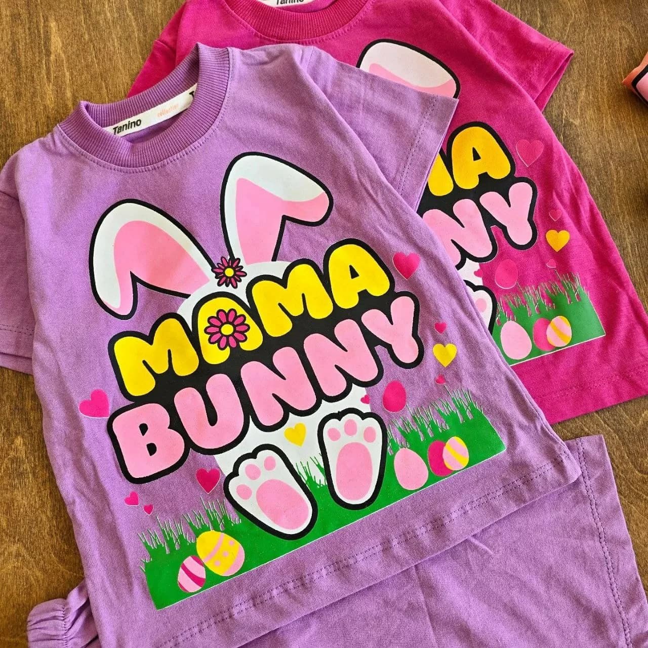 تیشرت شلوارک خرگوش mama bunny سایز ۴۰،۴۵ کد ۵۰۰۵ — تصویر ۲