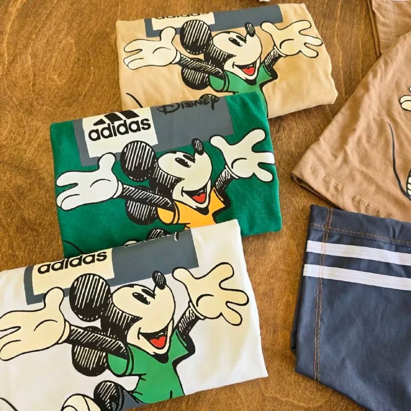 تیشرت شلوارک میکی موس آدیداس adidas سایز ۳۵ تا ۵۰ کد ۴۹۹۱ — تصویر ۲